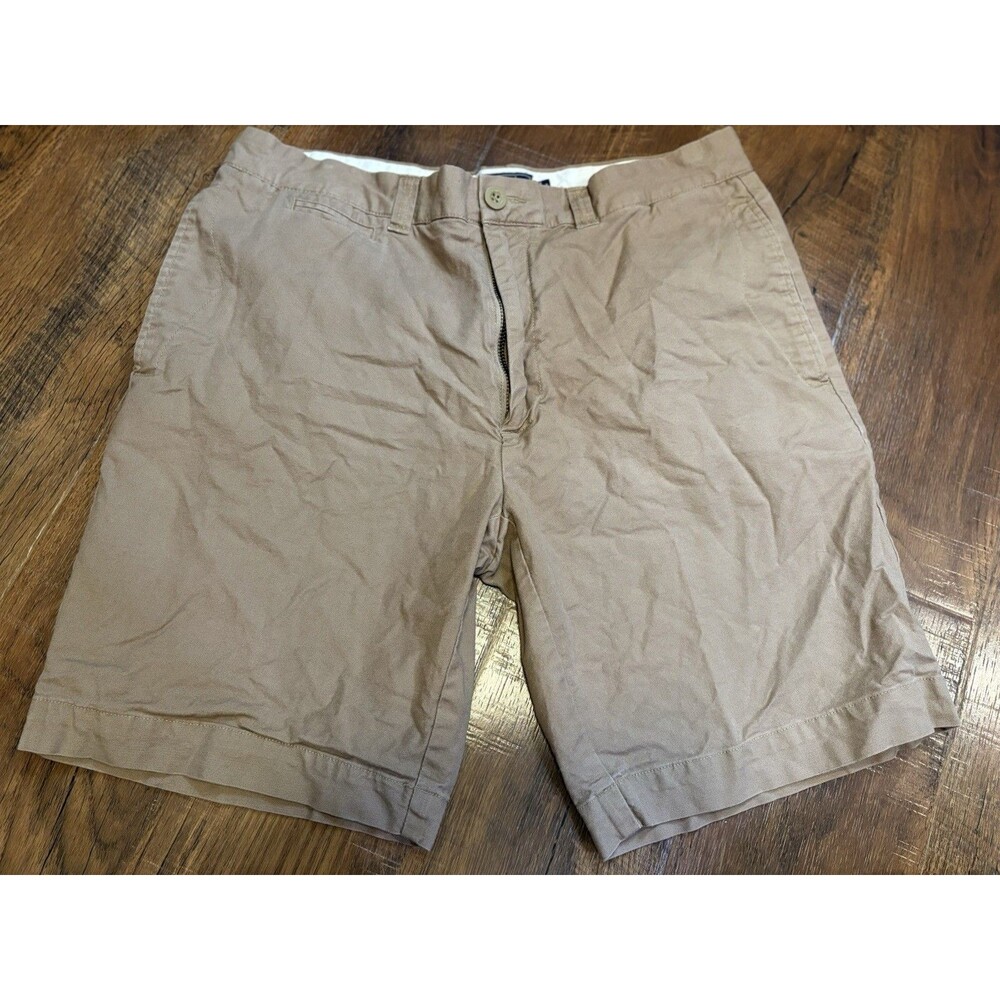 GRAYERS Clothiers Men's Flat Front Casual Shorts Size 34 Waist 8.5 Inseam Beige